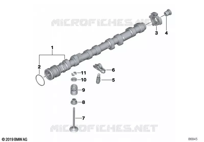 Distribution, arbre à cames, échappement BMW BMW X5 2003 X5 4.8is N X5 4.8is