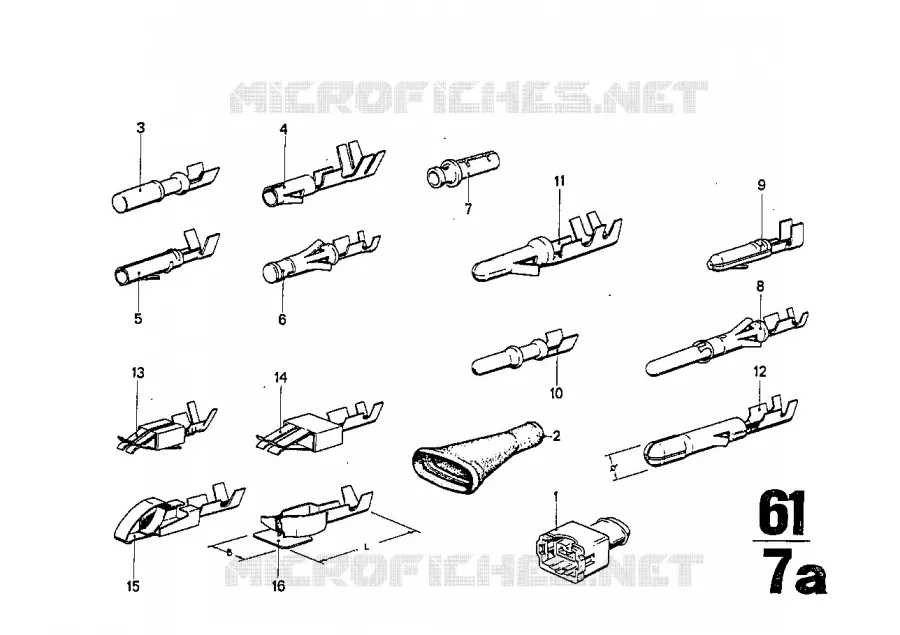 Embranchement de cable BMW BMW CLASSIC 2500-3.3Li 1971 3.0S A 3.0S