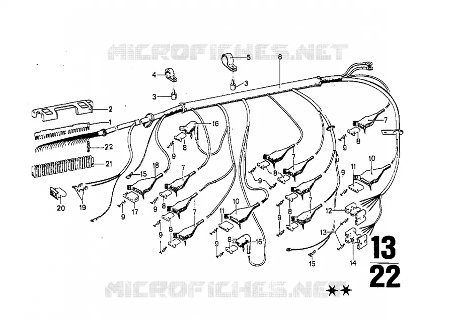 Faisceau BMW BMW CLASSIC 2500-3.3Li 1975 3.0Si A 3.0Si
