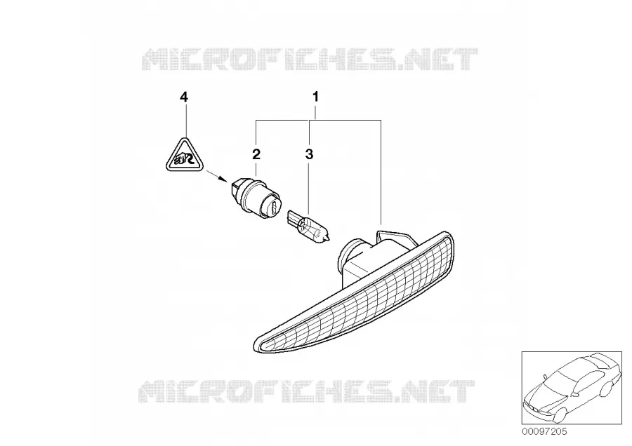 Feu clignotant supplémentaire BMW BMW Série 7 2000 745Li A 745Li