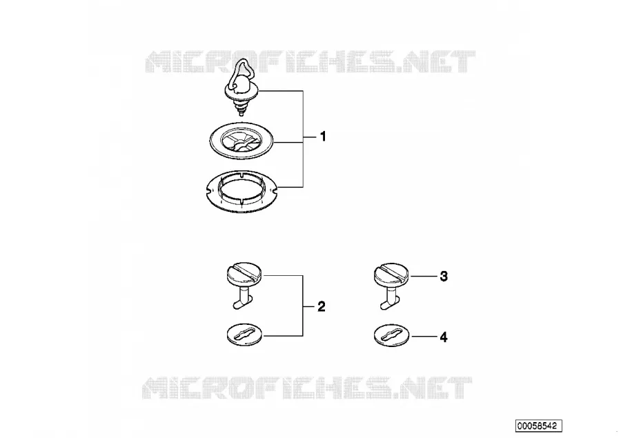 Floor Mat Locks BMW BMW Z3 1995 Z3 1.9 N Z3 1.9