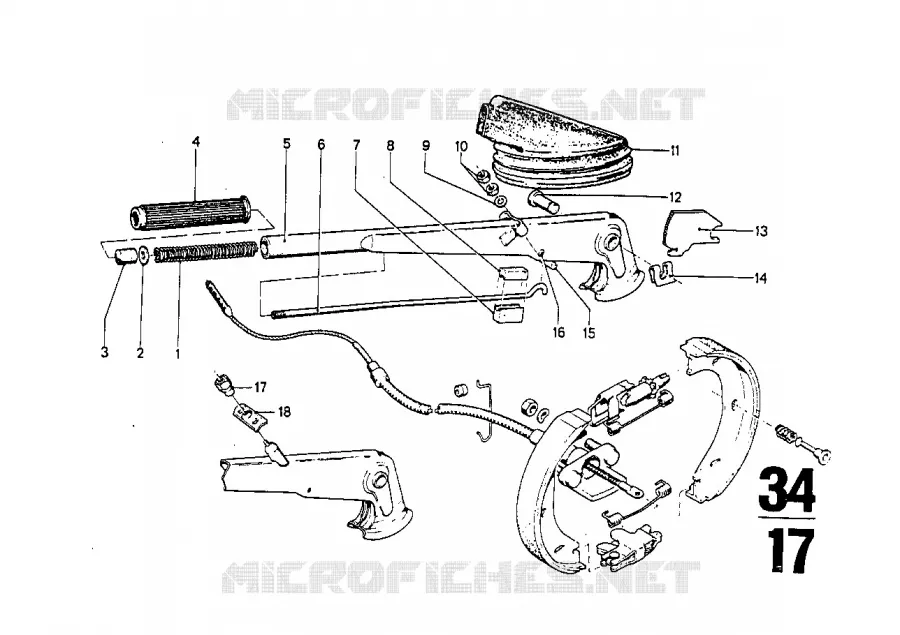 Frein à main BMW BMW CLASSIC 2500-3.3Li 1971 3.0S A 3.0S