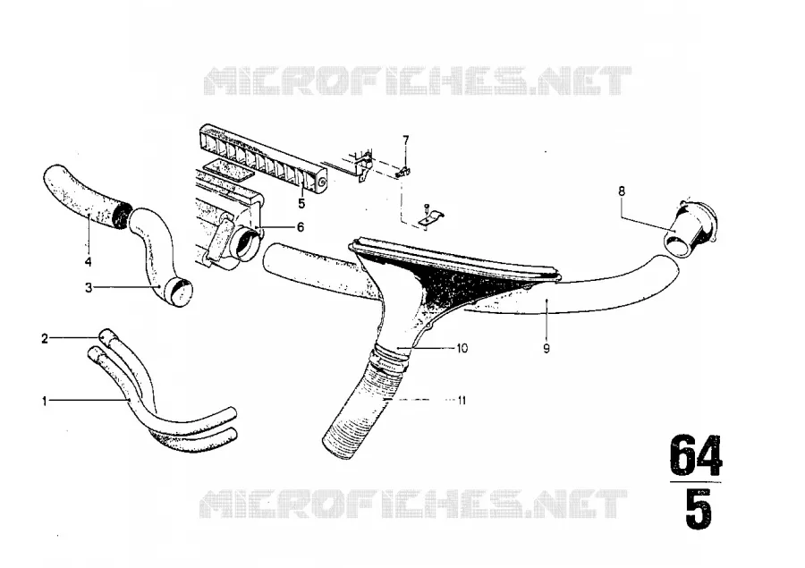 Grille de sortie dair BMW BMW CLASSIC 2500-3.3Li 1973 2800 A 2800