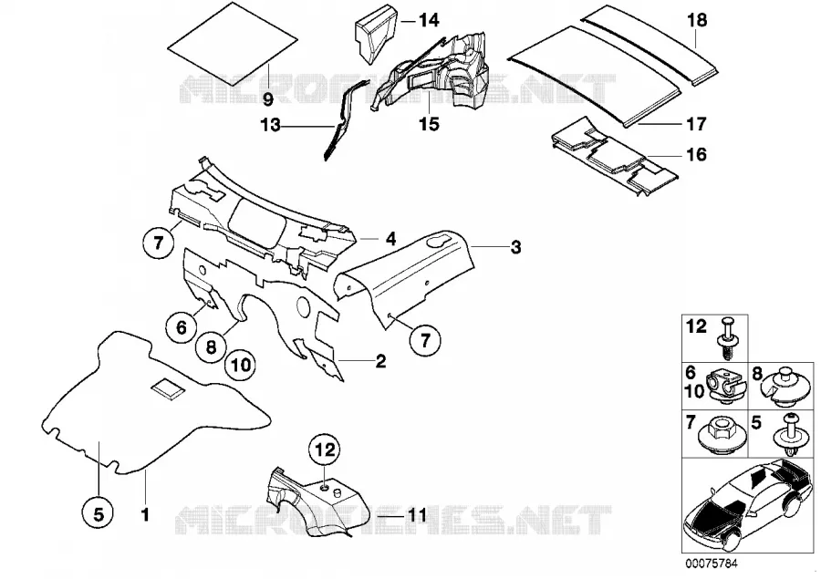 Insonorisation BMW BMW Z3 1998 Z3 1.9 N Z3 1.9
