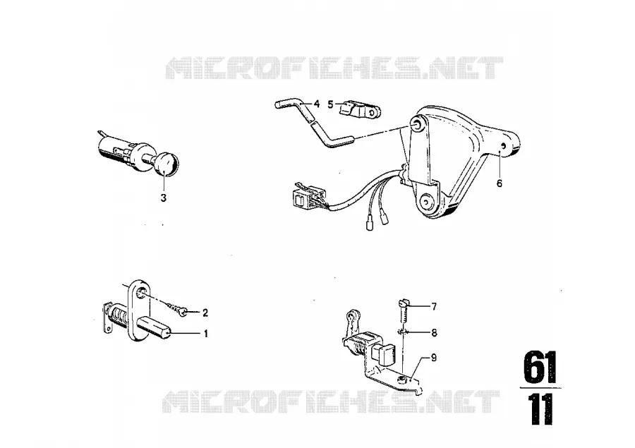 Interrupteurs divers BMW BMW CLASSIC 2500-3.3Li 1973 2800 M 2800