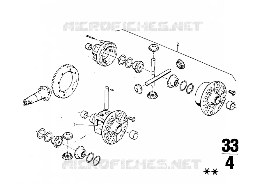 Jeu de couronne de differentiel BMW BMW CLASSIC 2500-3.3Li 1973 2500 M 2500