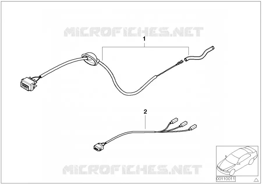 Jeux câble de réparation BMW BMW Série 5 2000 525d M 525d