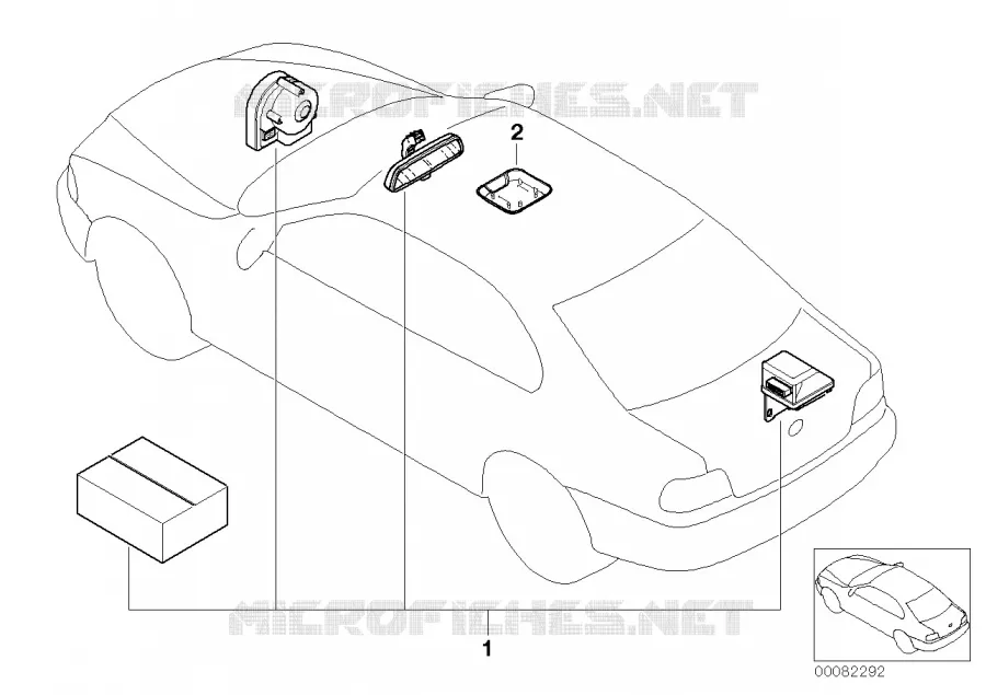 Kit 2ème monte pour système dalarme BMW BMW Série 5 1998 M5 M M5