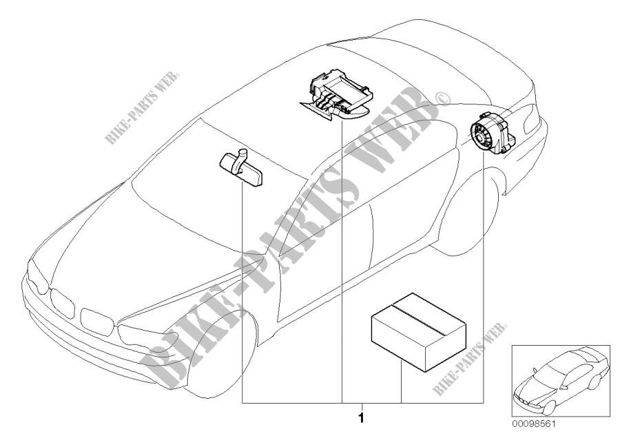 Kit 2ème monte pour système dalarme pour BMW 735Li