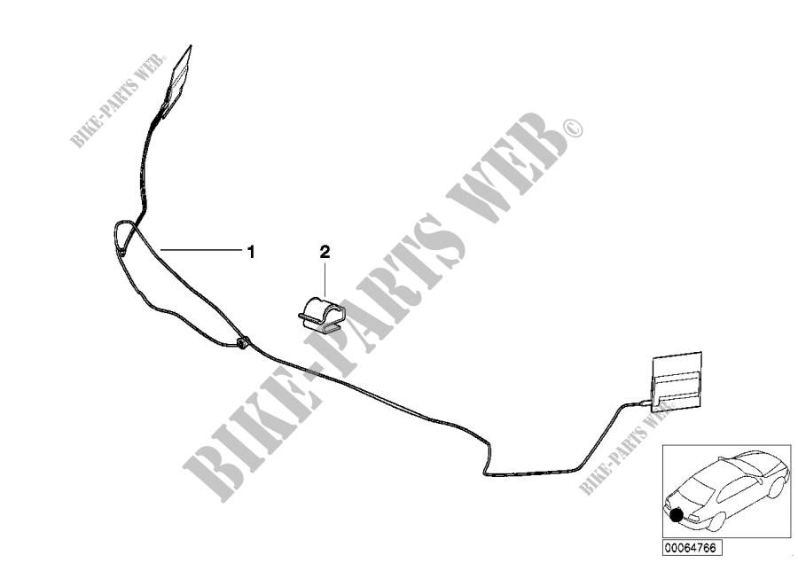 Kit de montage antenne de pare chocs pour BMW 740iL
