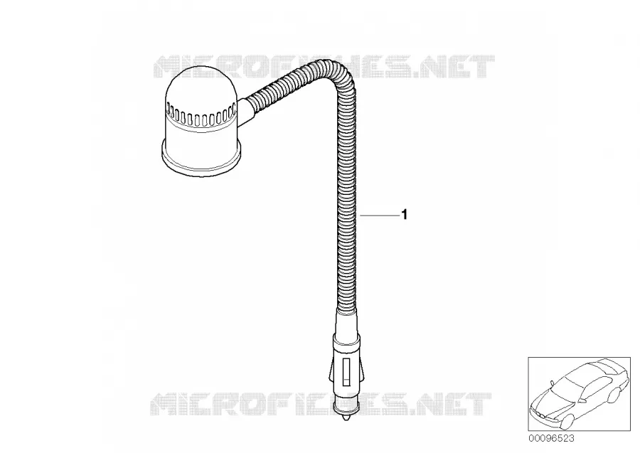 Lampe de lecture BMW BMW Série 8 1992 850CSi M 850CSi