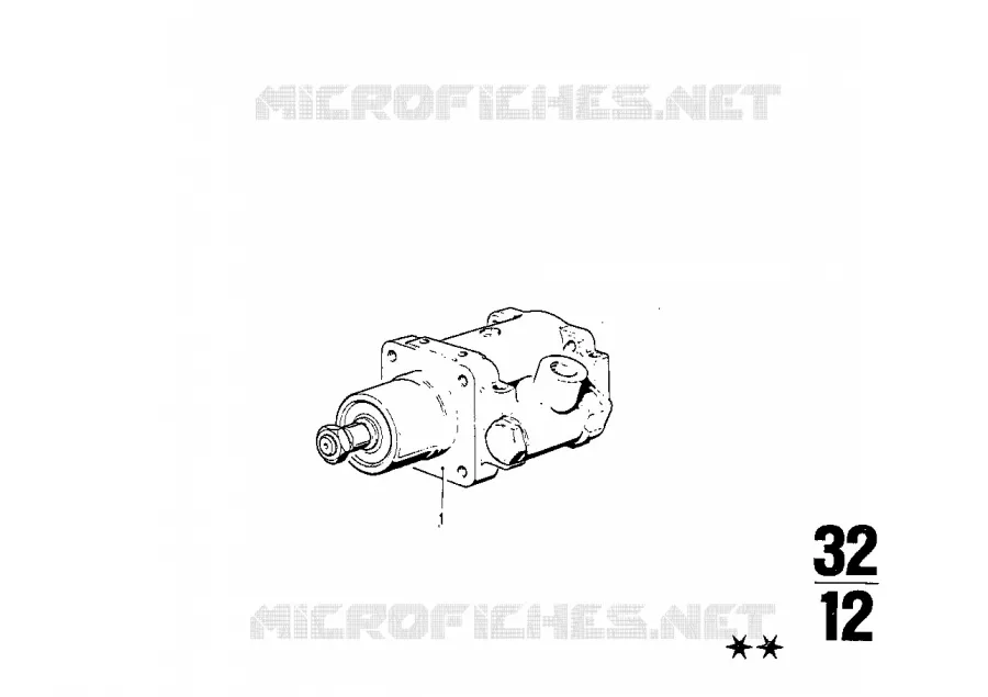 Mécanisme de direction hydraulique BMW BMW CLASSIC 2500-3.3Li 1971 3.0Si M 3.0Si