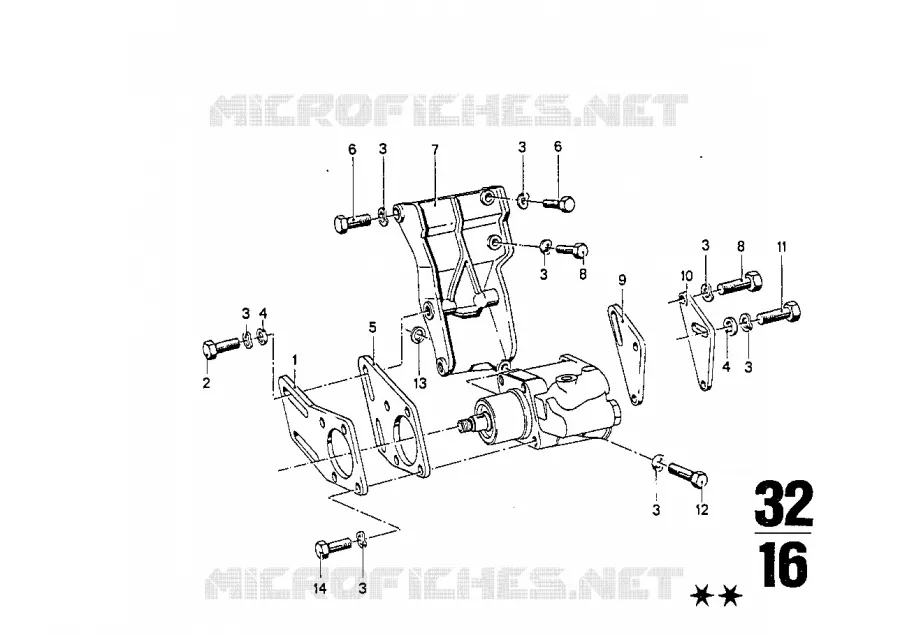 Mécanisme de direction hydraulique BMW BMW CLASSIC 2500-3.3Li 1973 2500 A 2500