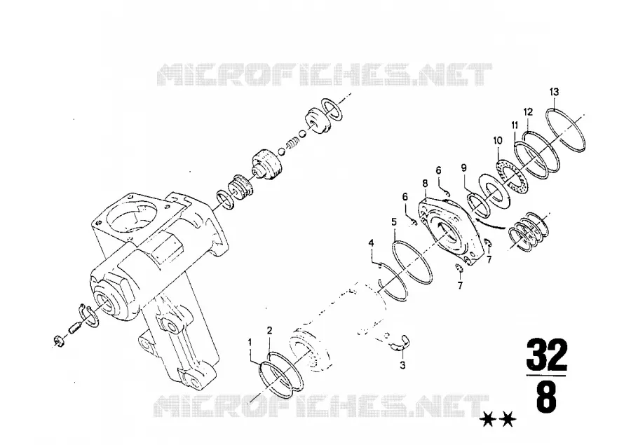 Mécanisme de direction hydraulique BMW BMW CLASSIC 2500-3.3Li 1975 2.8L A 2.8L