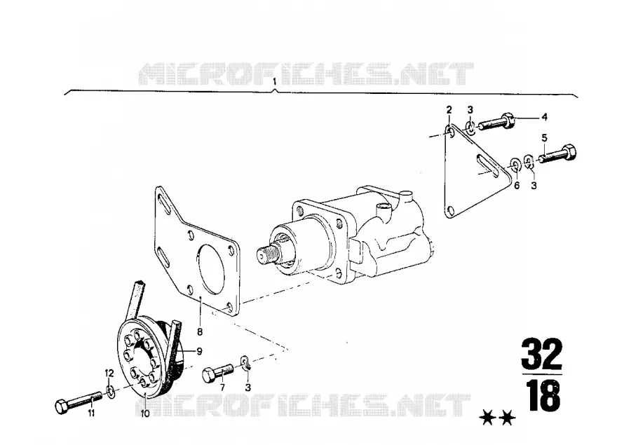 Mécanisme de direction hydraulique BMW BMW CLASSIC 2500-3.3Li 1975 3.0Si A 3.0Si