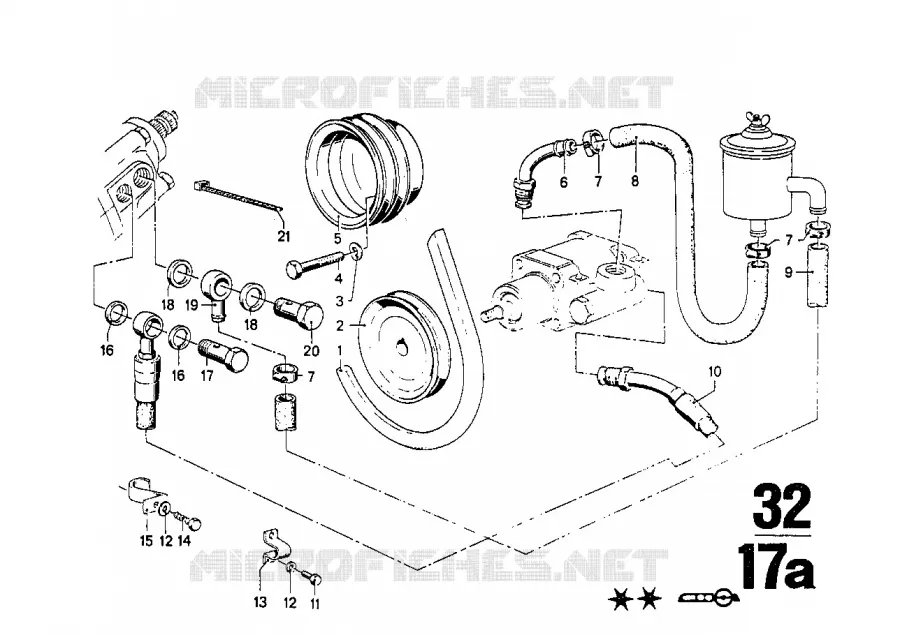 Mécanisme de direction hydraulique BMW BMW CLASSIC 2500-3.3Li 1975 3.3Li M 3.3Li