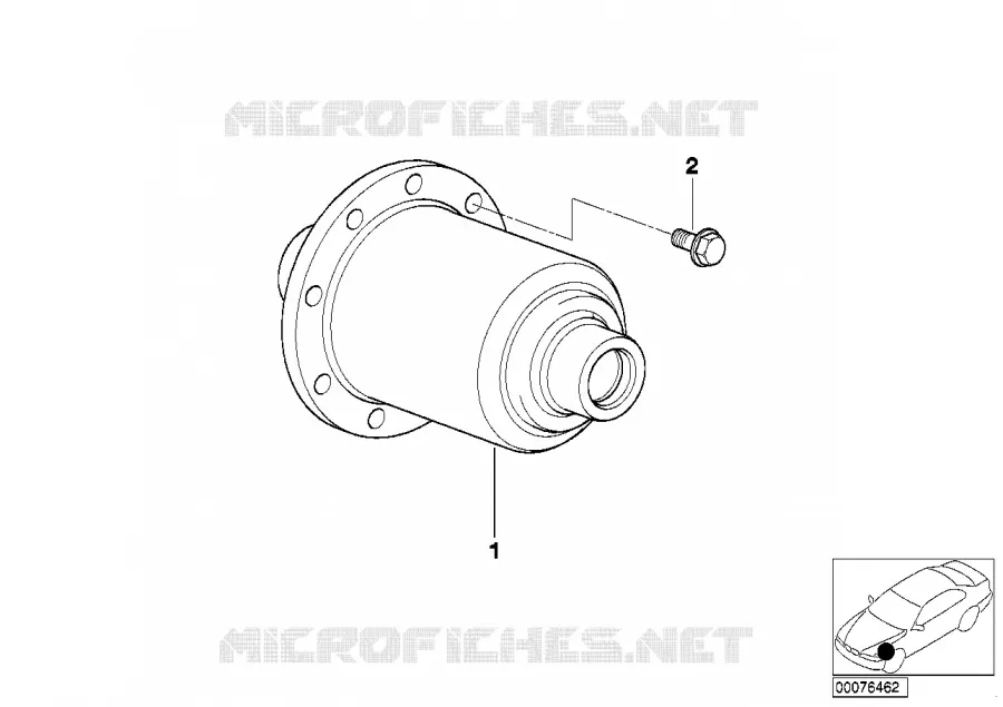 Mécanisme de pont AR insert de blocage BMW BMW Série 3 1994 M3 M M3