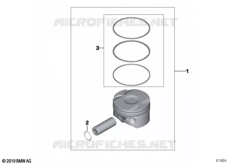 Mécanisme dembiellage - Piston BMW BMW Série 7 2001 745Li A 745Li