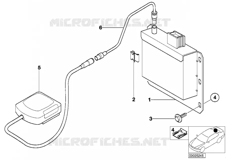 Module récepteur GPS / antenne GPS BMW BMW Série 3 2001 330xi N 330xi