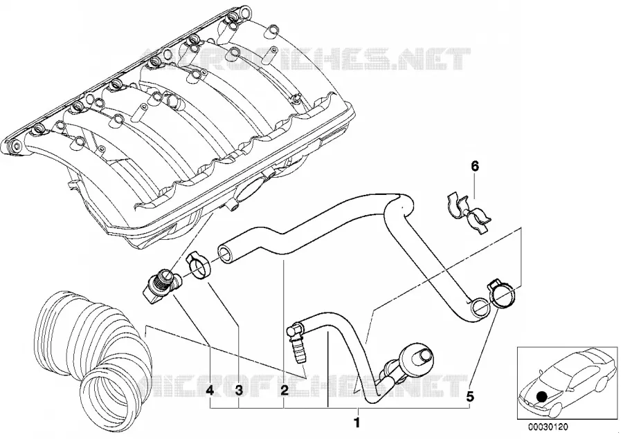 Moteur à commande par dépression BMW BMW Série 5 1998 528i M 528i