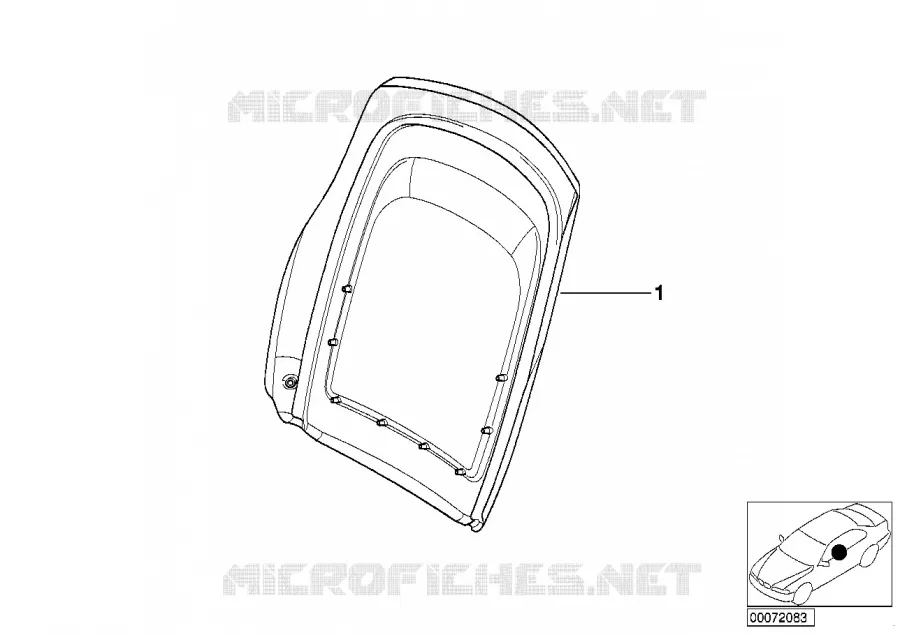Paroi de siege cuir Individual BMW BMW Série 3 2000 320Ci N 320Ci