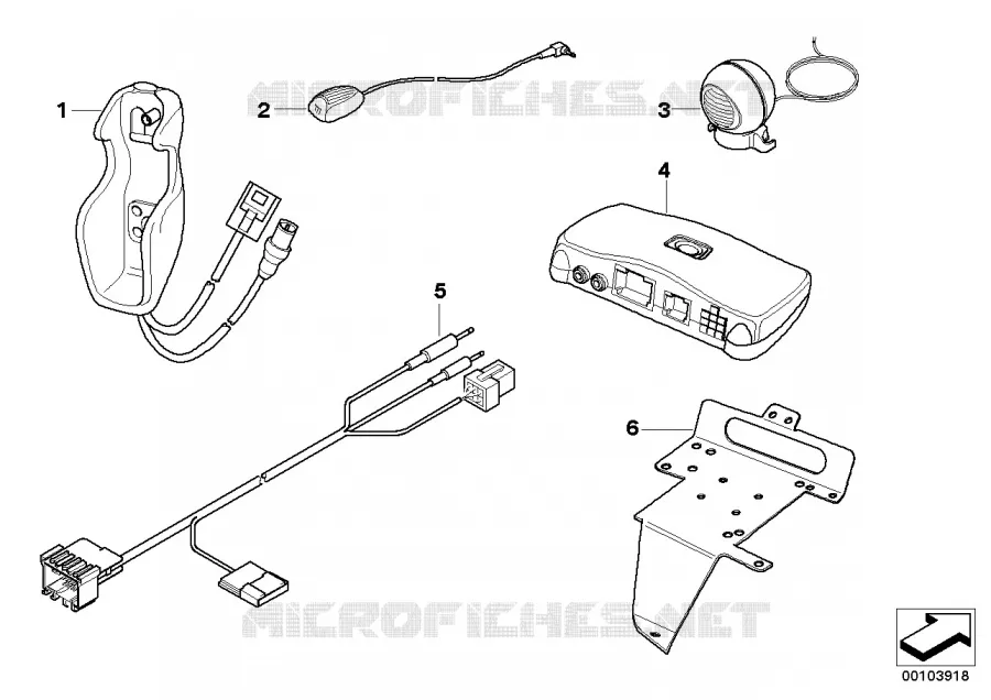 Pieces de console centrale- Nokia 6000 BMW BMW Série 7 1998 L7 A L7