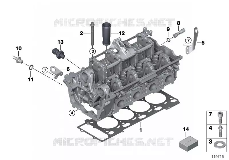 Pièces de culasse BMW BMW Série 7 2004 740Li A 740Li