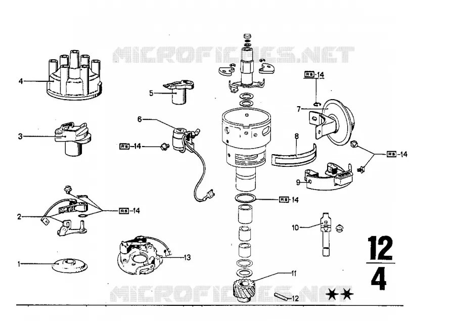 Pieces de distributeur BMW BMW CLASSIC 2500-3.3Li 1971 3.0Si M 3.0Si