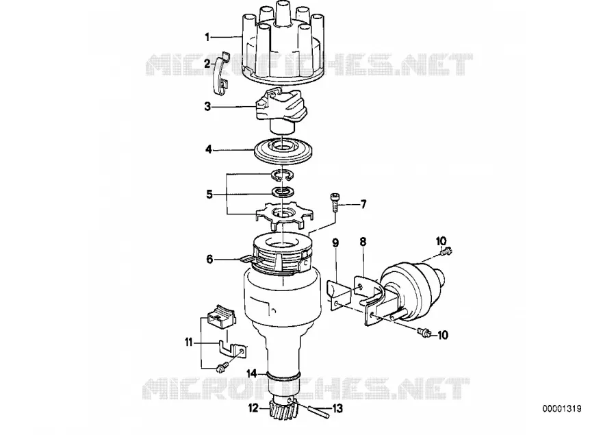 Pieces de distributeur BMW BMW Série 6 1982 628CSi M 628CSi