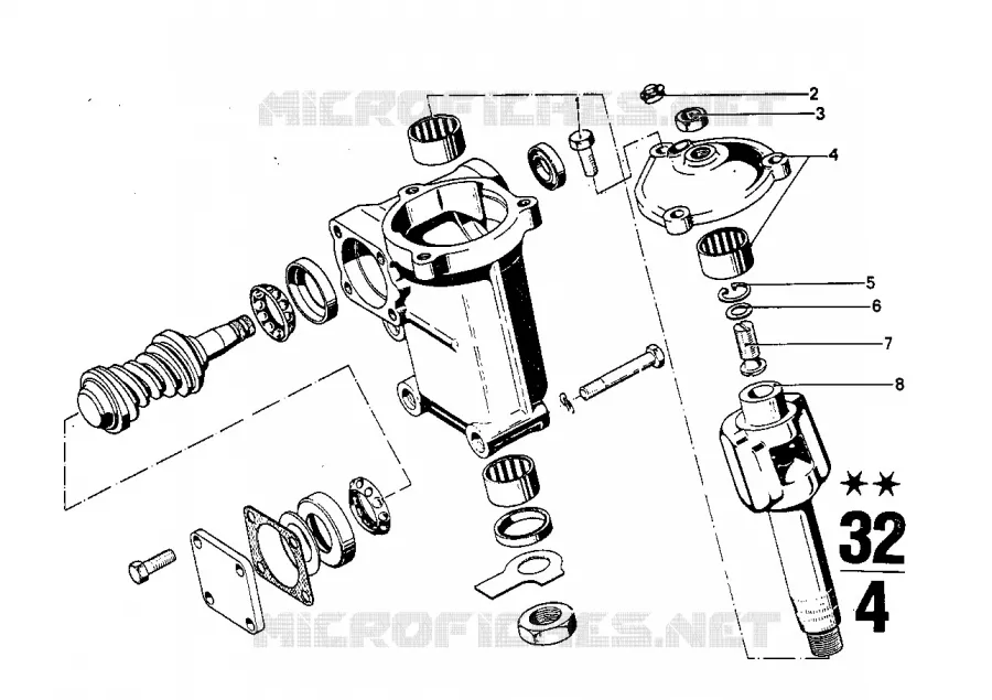 Pieces de mecanisme de direction BMW BMW CLASSIC 2500-3.3Li 1971 2800 A 2800