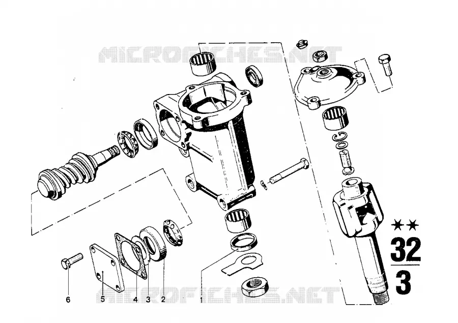 Pieces de mecanisme de direction BMW BMW CLASSIC 2500-3.3Li 1974 3.0L M 3.0L