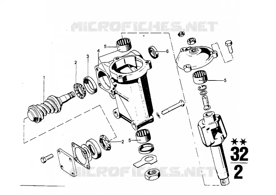 Pieces de mecanisme de direction BMW BMW CLASSIC 2500-3.3Li 1975 3.3Li A 3.3Li