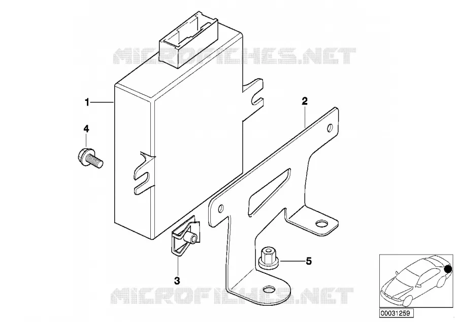 Pieces de systeme a commande vocale BMW BMW Série 5 2000 525d A 525d