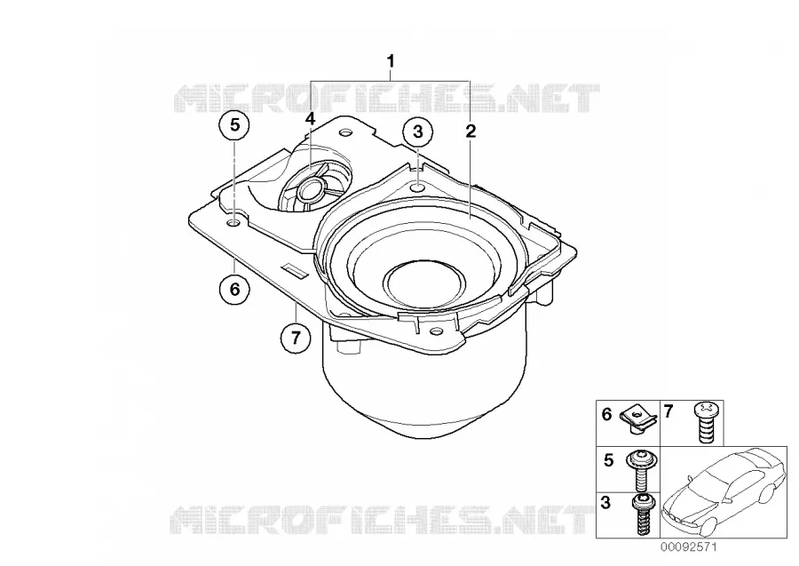 Pieces de systeme stereo de plage arr BMW BMW Série 7 2001 745Li A 745Li