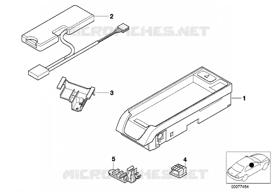 Pièces pour SA 632 - console centrale BMW BMW Série 3 1999 330d N 330d