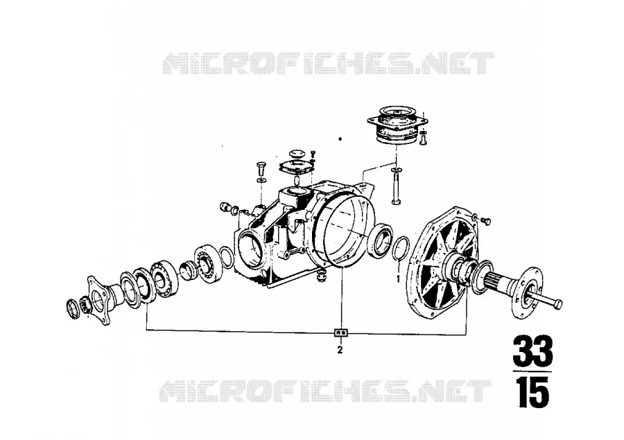 Pièces pour pont arrière BMW BMW CLASSIC 2500-3.3Li 1973 3.0S A 3.0S