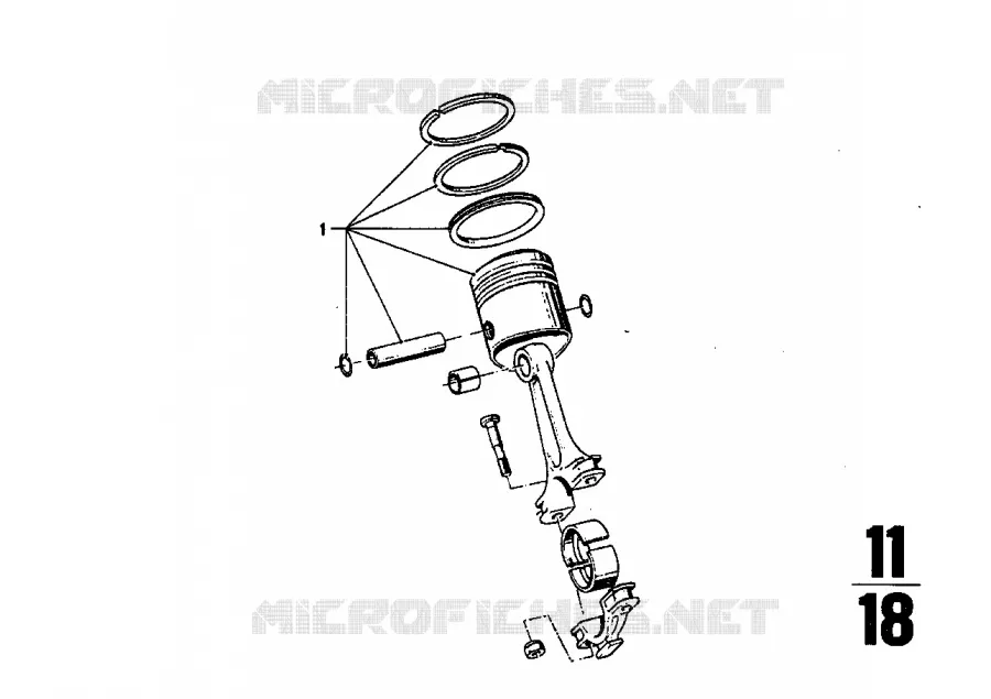 Piston BMW BMW CLASSIC 2.5CS-3.0CSL 1971 3.0CS M 3.0CS