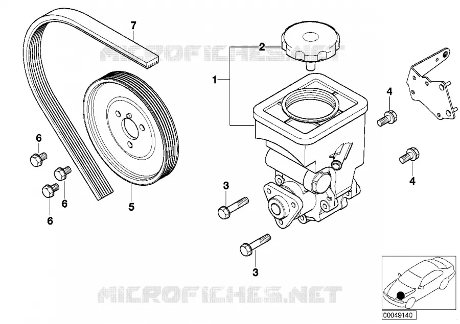 Pompe de servo-direction BMW BMW Série 3 1997 320d N 320d