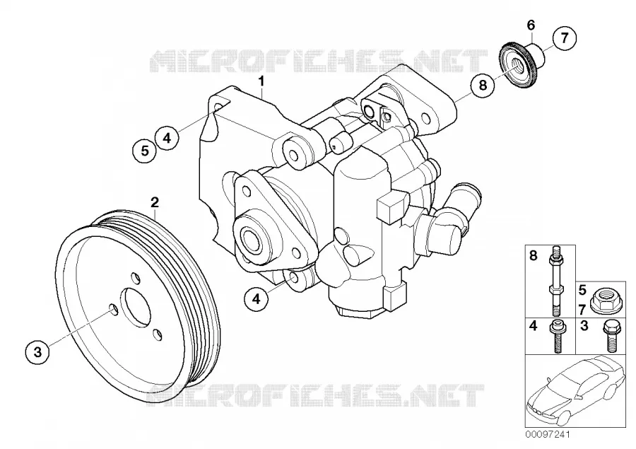 Pompe de servo-direction BMW BMW Série 7 2001 735Li A 735Li