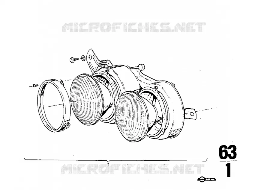Projecteur BMW BMW CLASSIC 2500-3.3Li 1971 3.0Si M 3.0Si