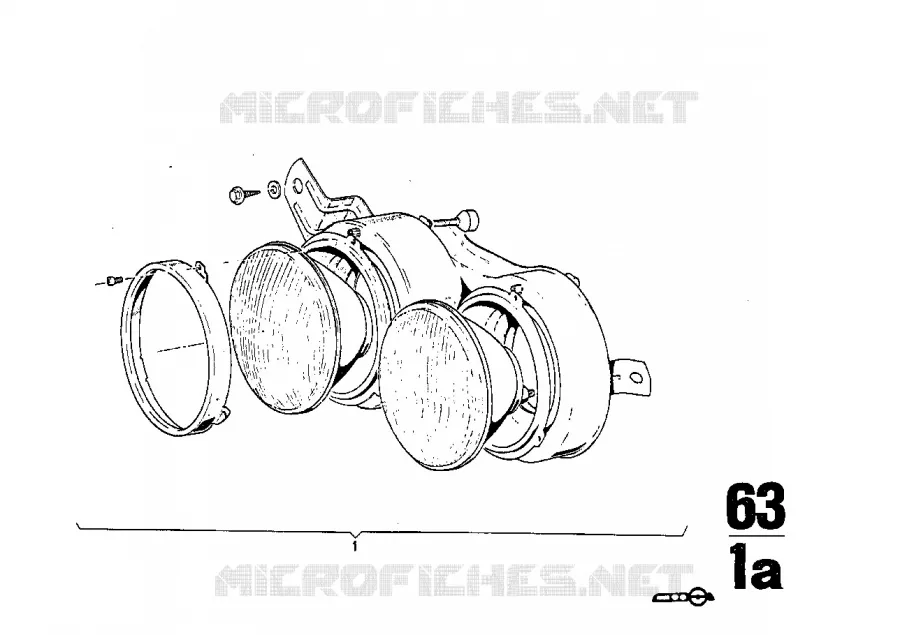 Projecteur BMW BMW CLASSIC 2500-3.3Li 1971 3.0Si M 3.0Si