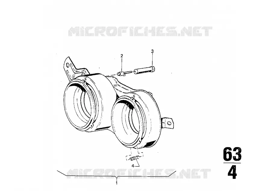 Projecteur BMW BMW CLASSIC 2500-3.3Li 1974 3.3L M 3.3L