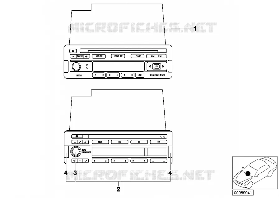 Radio BMW Business CD RDS BMW BMW Série 3 1990 320i M 320i