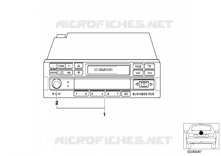Radio BMW Business RDS BMW BMW Z3 1996 Z3 2.8 N Z3 2.8