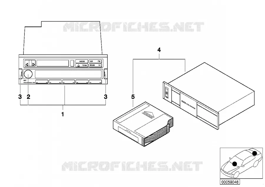 Radio BMW Professional RDS BMW BMW Série 3 1993 320i M 320i