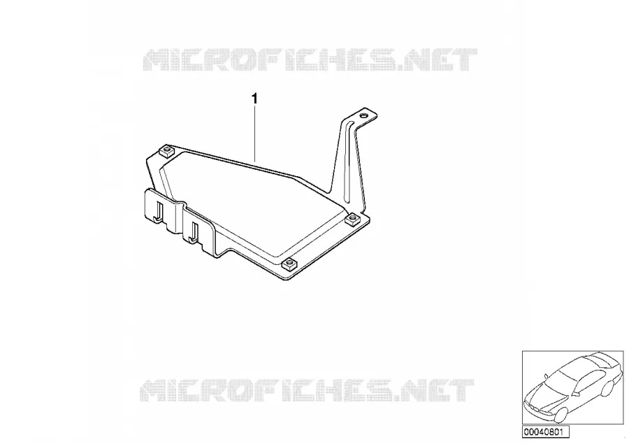 Recouvrem.cable/support de boitier cde BMW BMW Z3 1995 Z3 1.9 N Z3 1.9