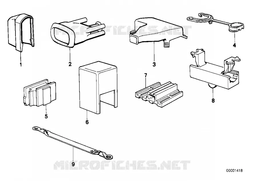 Recouvrement de cable BMW BMW Série 5 1982 525e A 525e