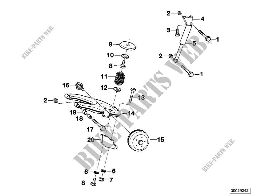 Remorque: pièces détachées susp. de roue pour BMW 520i