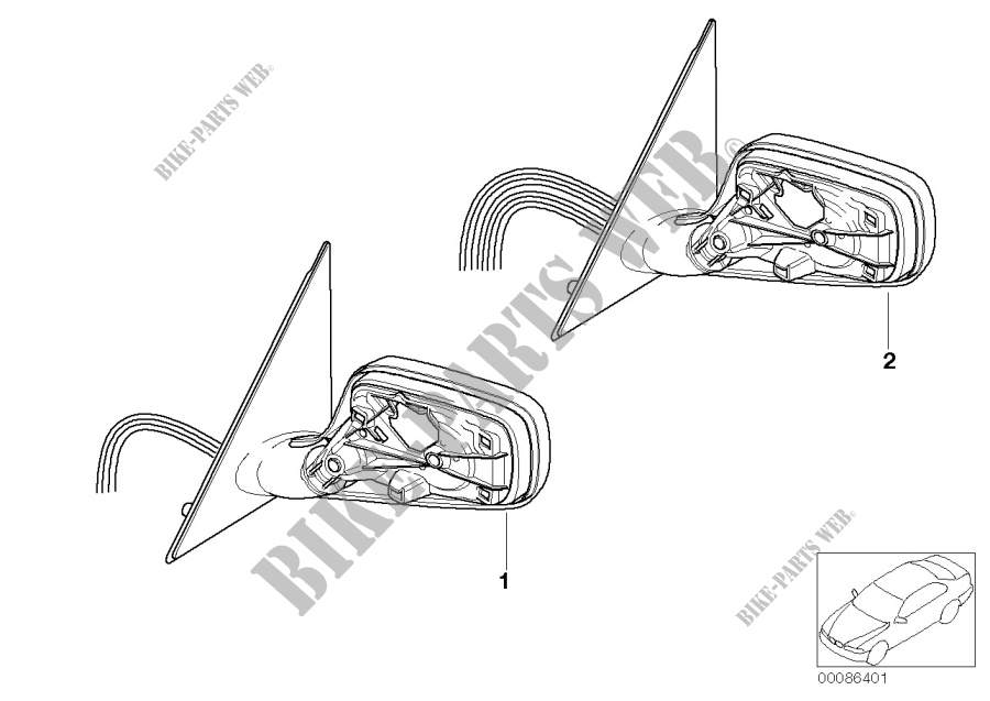 Rétroviseur extérieur (option S430A) pour BMW 760Li