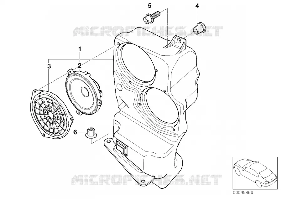 Subwoofer Hifi System Professional DSP BMW BMW X5 2003 X5 3.0i N X5 3.0i